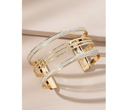 Bracelet ajouré Doré et Argent  par AYA PARIS