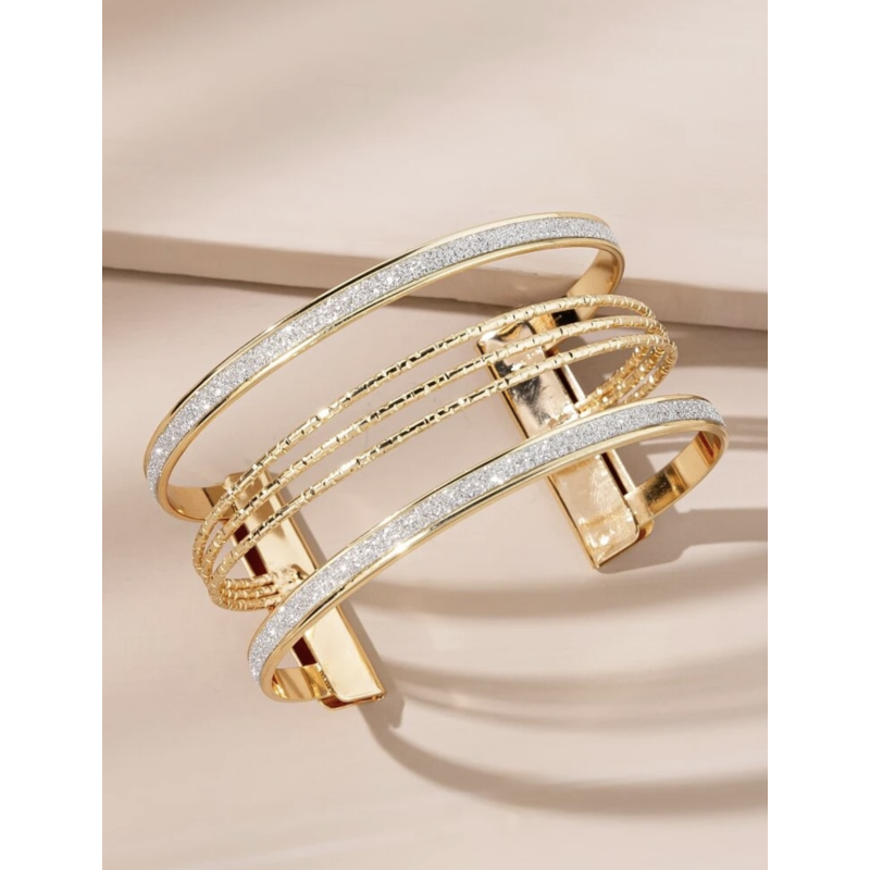Bracelet ajouré Doré et Argent  par AYA PARIS