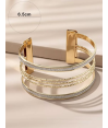 Bracelet ajouré Doré et Argent  par AYA PARIS